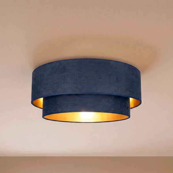 Plafoniera soffitto Boho Duolla, Blu, Corridoio, Tessuto / Stoffa / Seta, Giovanile, Plafoniera