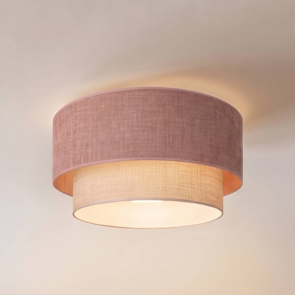 Plafoniera soffitto Boho Duolla, Violetto / Fucsia / Rosa, Corridoio, Tessuto / Stoffa / Seta, Giovanile, Plafoniera