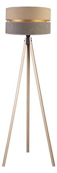 Duolla - Lampada con piedistallo DUO 1xE27/60W/230V diametro 44 cm beige/grigio/beige