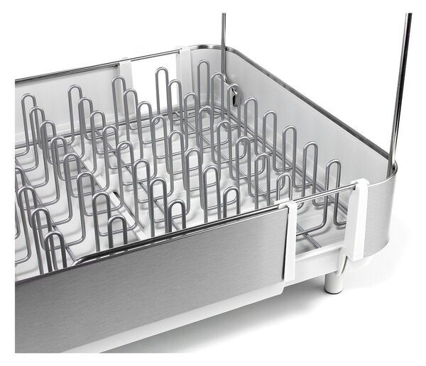 Scolapiatti regolabile argentato in plastica 35,5x38 cm Extend Steel Plus – Joseph Joseph