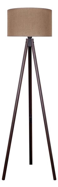 Duolla - Lampada con piedistallo 1xE27/60W/230V diametro 44 cm marrone/wenge