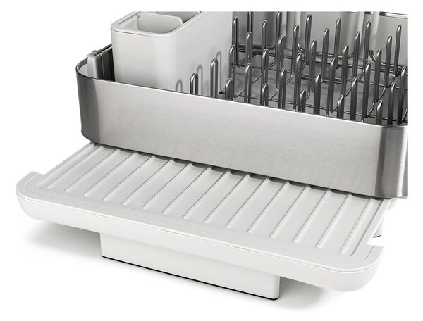 Scolapiatti regolabile argentato in plastica 35,5x38 cm Extend Steel Plus – Joseph Joseph