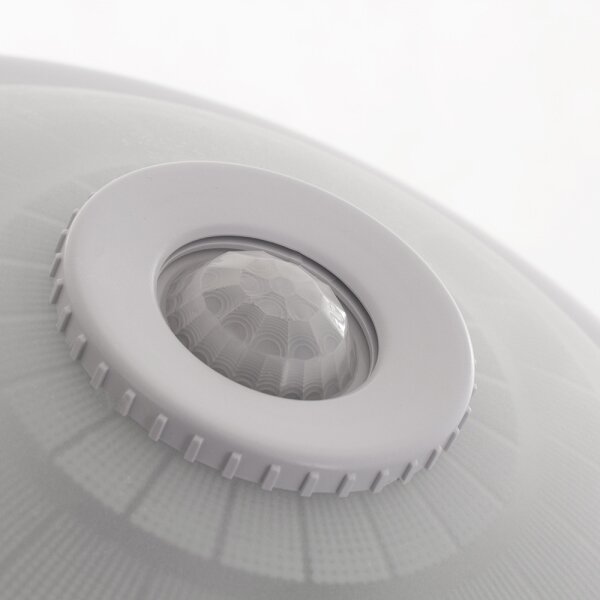 Ecolite WHST78-BI - Plafoniera da esterno con sensore VERA 2xE27/60W/230V IP44