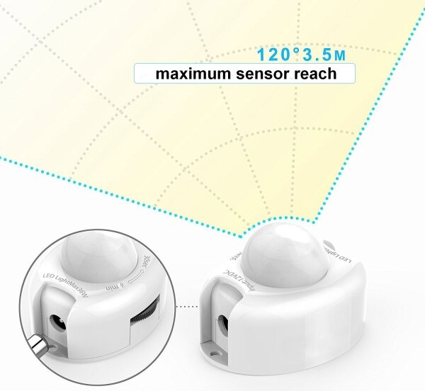 Ecolite DX-CDA-1 - Striscia LED con sensore 1,2 m LED/3,6W/230V