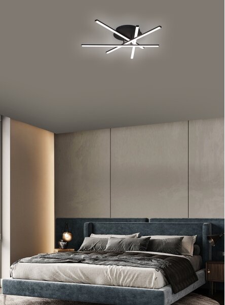 Brilagi - Plafoniera a LED STRIPES LED/40W/230V nero