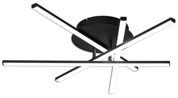 Brilagi - Plafoniera a LED STRIPES LED/40W/230V nero