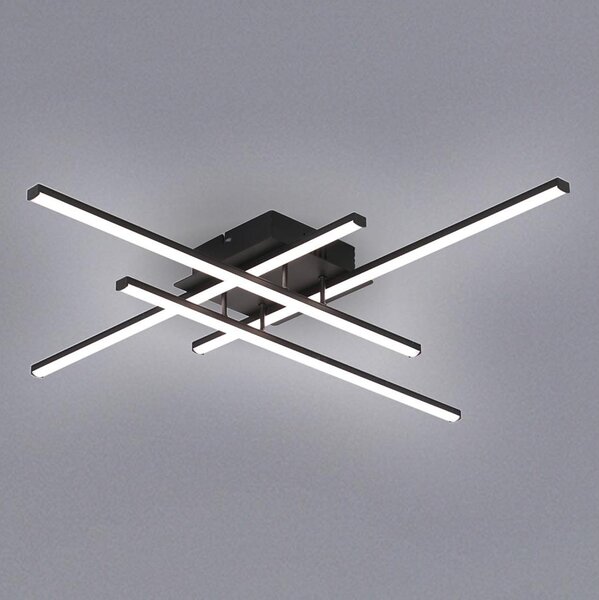 Brilagi - Plafoniera a LED STRIPES LED/37W/230V nera