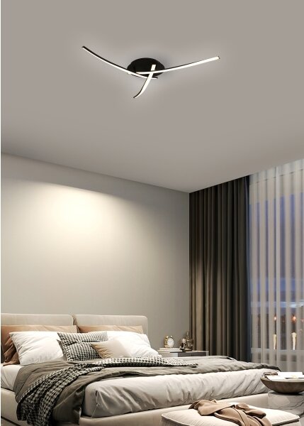 Brilagi - Plafoniera LED STRIPES LED/24W/230V nera