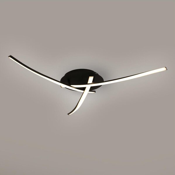 Brilagi - Plafoniera LED STRIPES LED/24W/230V nera