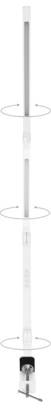 Ecolite LU19WT-BI- Lampada da tavolo LED dimmerabile SPACE LED/8W + LED/11W/230V bianco