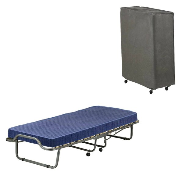 Letto 1 piazza pieghevole 190x80cm blu - Antonietto
