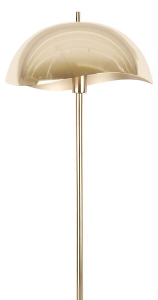 Lampada da terra color oro con paralume in metallo (altezza 154 cm) Waved - Leitmotiv