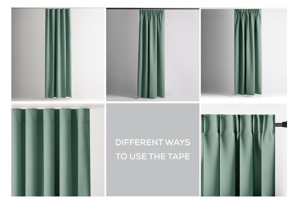 Tenda parzialmente oscurante verde chiaro 140x245 cm Kierra – Restilo
