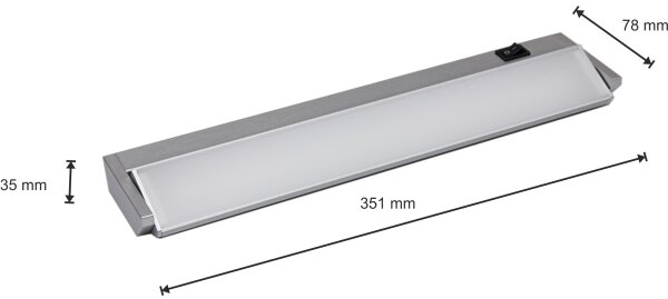 Lampada LED sottopensile LED/5W/230V argento