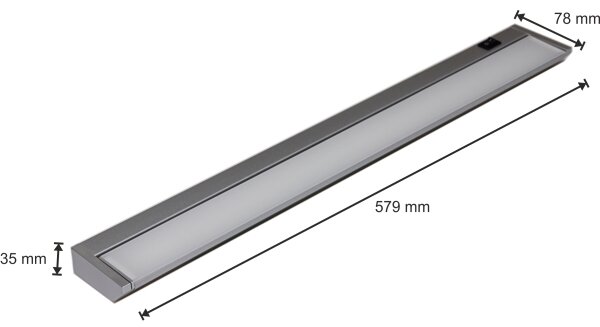 Lampada LED sottopensile LED/10W/230V argento