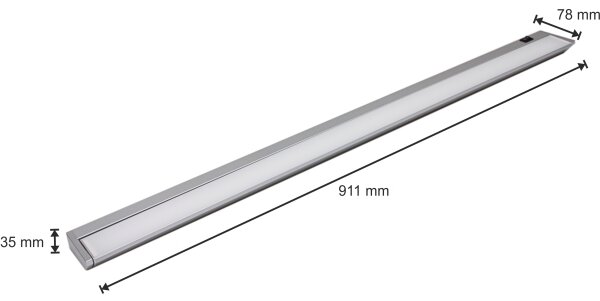 Lampada LED sottopensile LED/15W/230V argento