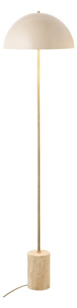 Lampada da terra beige con paralume in metallo (altezza totale 155 cm) Sheffield – House Nordic