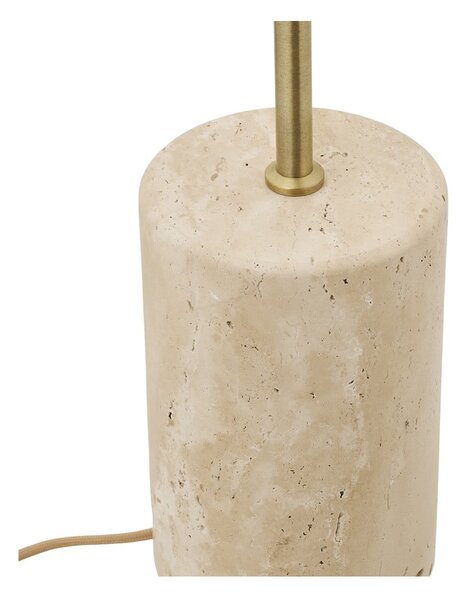 Lampada da terra beige con paralume in metallo (altezza totale 155 cm) Sheffield – House Nordic