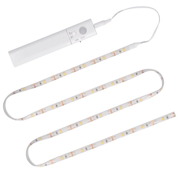 Solight WM56 - Striscia LED con sensore 4xAAA 3000K 1m