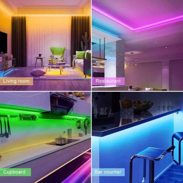 Solight WM57 - Striscia LED RGB Dimmerabile LED/20W/230V 5m IP65 Tuya + TC