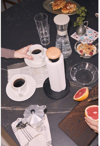 Portarotolo da cucina verticale nero ø 15 cm Paper Pal – Rosendahl