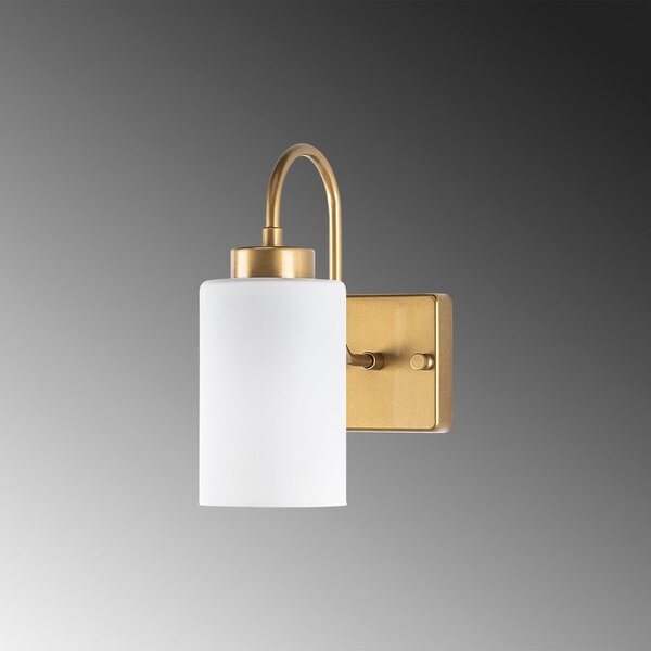 Lampada da parete bianca/dorata ø 10 cm Duzsuz – Opviq lights