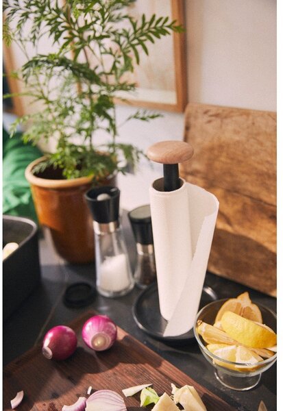 Portarotolo da cucina verticale nero ø 15 cm Paper Pal – Rosendahl