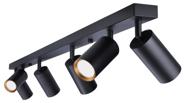 Brilagi - Faretto SELE 6xGU10/30W/230V nero/oro