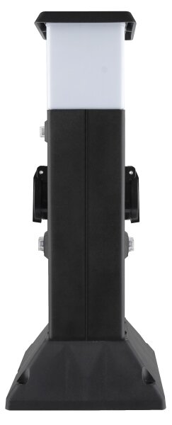 Solight PG05 - Lampada esterna con 2 prese 1xE14/15W/230V IP44 nera