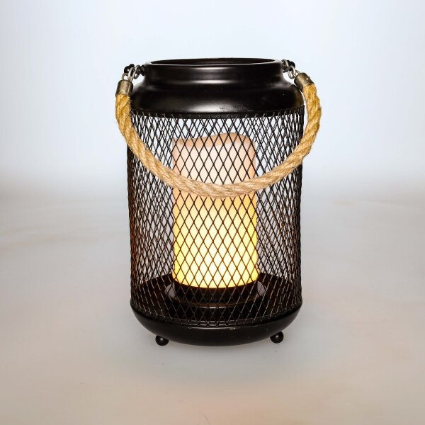 Solight WO3101 - LED Lampada da tavolo decorativa LED/3xAA nero