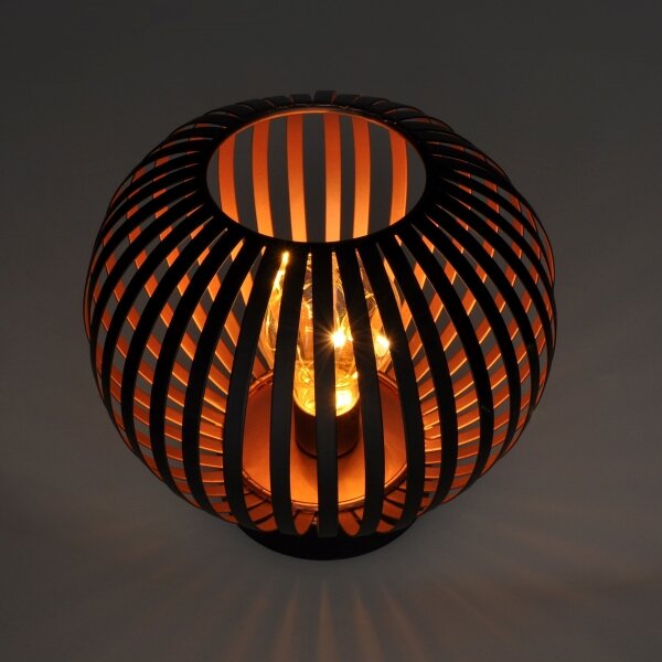 Solight WO3102 - LED Lampada da tavolo decorativa LED/3xAA nero/rame