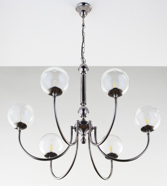 Jupiter 2022 - Lampadario a sospensione con catena BRILLANTE 6xG9/10W/230V cromo lucido
