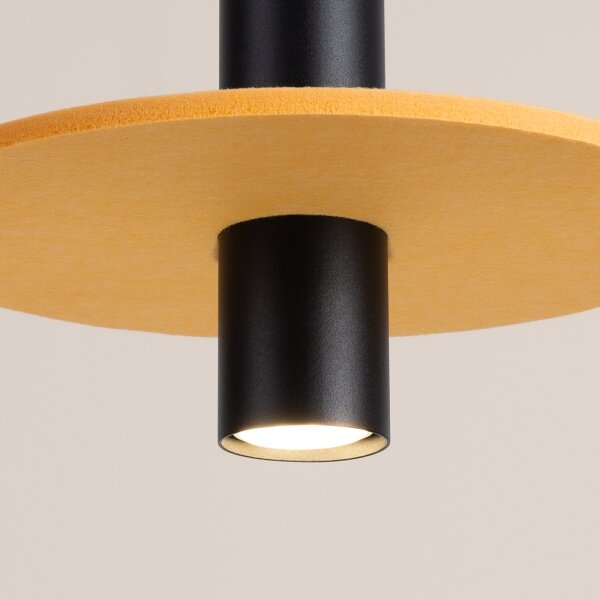 Sollux SL.1883 - Lampada a sospensione su cavo PELTA 1xGU10/10W/230V nero/giallo