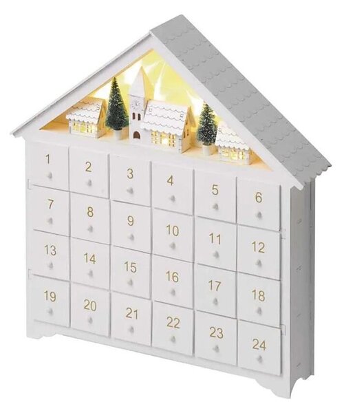 Calendario dell'Avvento a LED 8xLED/2xAA bianco