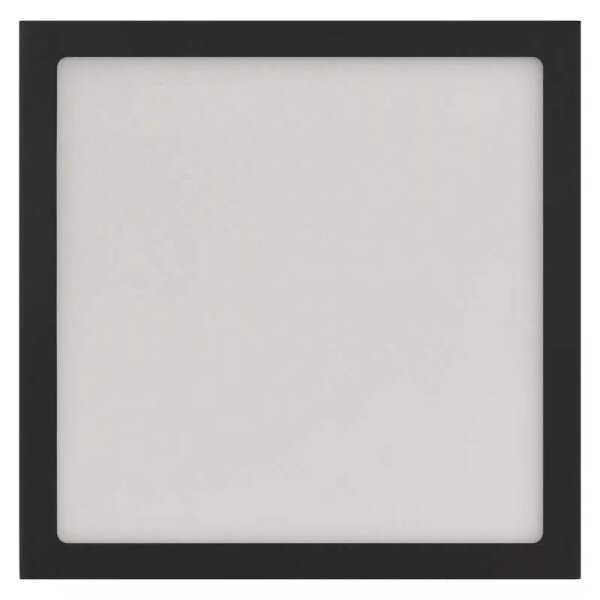 Plafoniera LED LED/12,5W/230V 3000/3500/4000K 17x17 cm nera