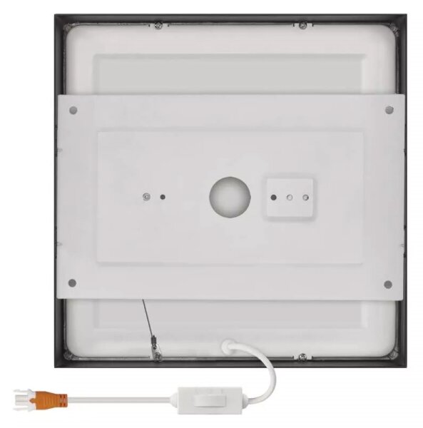 Plafoniera LED LED/21W/230V 3000/3500/4000K 22,5x22,5 cm nera