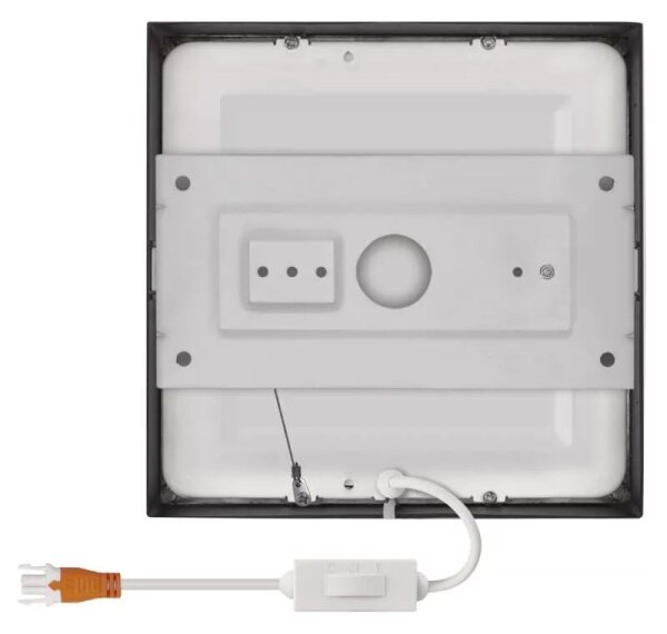 Plafoniera LED LED/12,5W/230V 3000/3500/4000K 17x17 cm nera