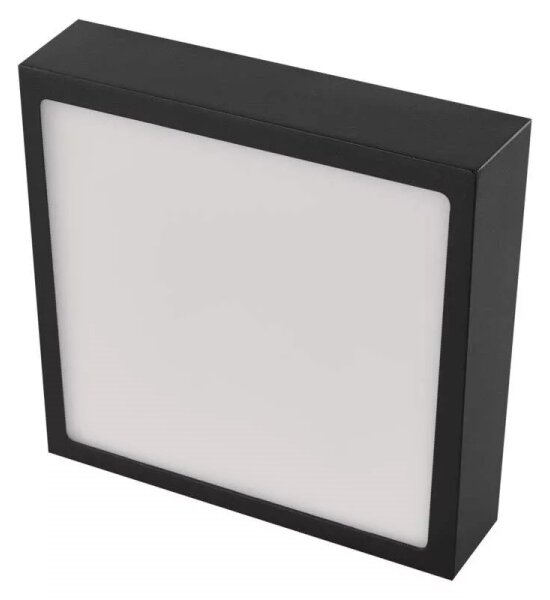 Plafoniera LED LED/12,5W/230V 3000/3500/4000K 17x17 cm nera