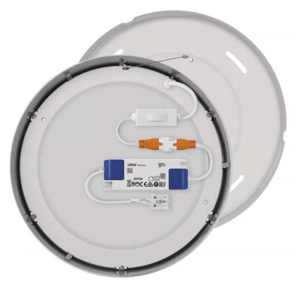 Plafoniera LED LED/21W/230V 3000/3500/4000K diametro 22,5 cm cromo