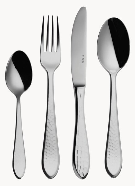 Set di 24 posate in acciaio inossidabile Queen, 6 persone
