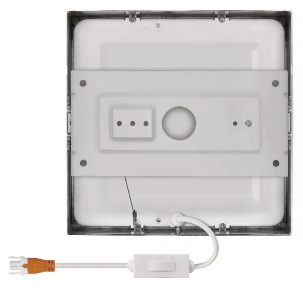 Plafoniera LED LED/12,5W/230V 3000/3500/4000K 17x17 cm cromo