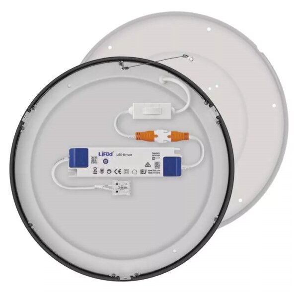 Plafoniera LED LED/28,5W/230V 3000/3500/4000K d. 30 cm nero