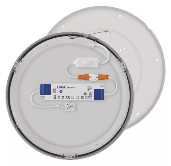 Plafoniera LED LED/28,5W/230V 3000/3500/4000K diametro 30 cm cromo