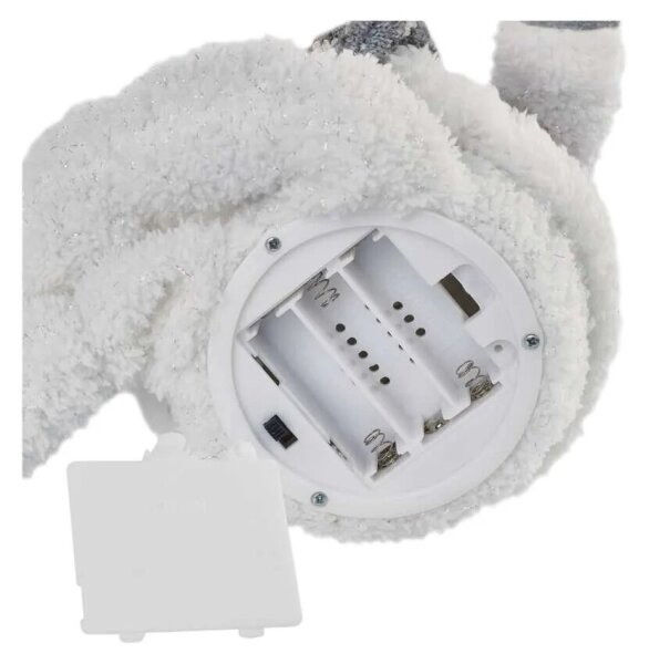 Decorazione natalizia LED 6xLED/3xAA pupazzo di neve