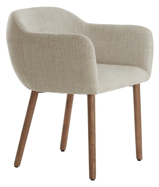 Set di sedie da pranzo beige in imbottito con braccioli 2 pz Blaine – Light & Living