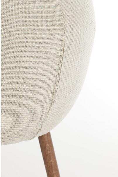 Set di sedie da pranzo beige in imbottito con braccioli 2 pz Blaine – Light & Living