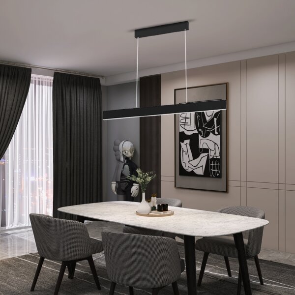 Immax NEO 07076L - Lampadario LED dimmerabile nero LISTON LED/18W/230V + DO