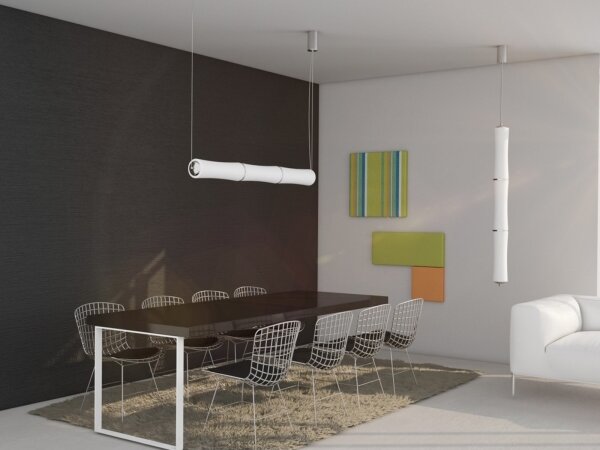 Immax NEO - Lampadario LED a sospensione con filo dimmerabile BAMBOOS LED/30W/230V 90 + Tc