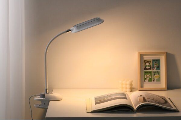 Immax 08997L - Lampada da tavolo LED+CCT dimmerabile con clip CLIP 7,5W/230V bianca