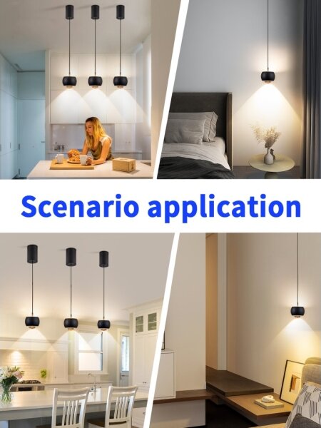 Immax NEO 07219L - Lampadario LED dimmerabile DORMINE 6W/230V opaco nero Tuya +TC